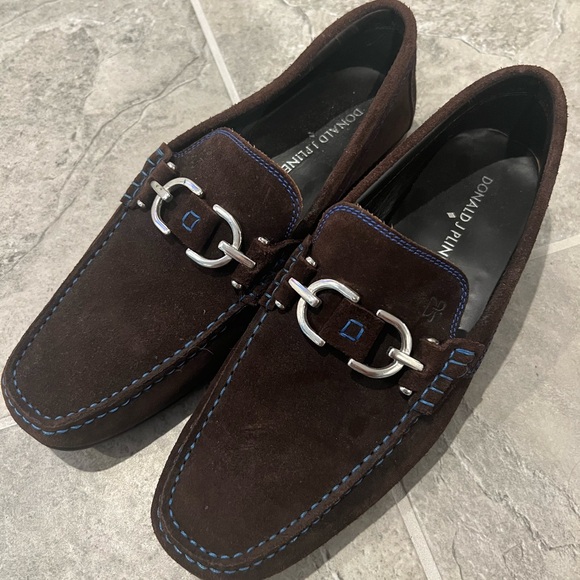 Donald Pliner Brown Loafers - Picture 1 of 2